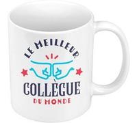 Fabulous Mug céramique Le Meilleur Collègue du Monde Blanc G