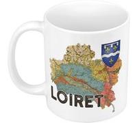 Fabulous Mug céramique Loiret carte ancienne Blanc G