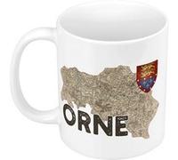 Fabulous Mug céramique Orne carte ancienne Blanc G