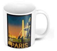 Fabulous Mug céramique Paris Obelisque Affiche Poster Vintage Blanc G