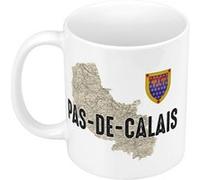 Fabulous Mug céramique Pas de Calais carte ancienne Blanc G