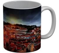 Fabulous Mug céramique Soleil Levant Sur Toit de Tuile Europe Blanc G