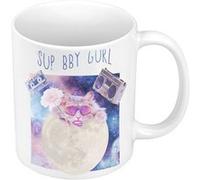 Fabulous Mug céramique Sup Bby Girl Chat Blanc G