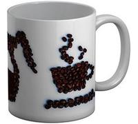 Fabulous Mug céramique Tasse Cafetiere Cafe Graine de Cafe Blanc G
