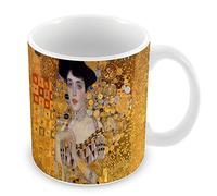 Fabulous Mug Céramique Tasse Peinture Gustav Klimt Portrait d'Adèle Bloch Bauer I Art Vintage Original Or Doré