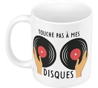 Fabulous Mug céramique Touche pas à mes disques Blanc G