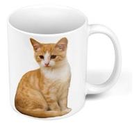 Fabulous Mug céramique Tres Beau Chat Roux et Blanc Blanc G