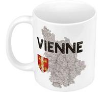 Fabulous Mug céramique Vienne carte ancienne Blanc G