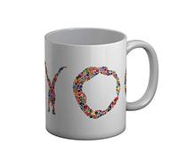 Fabulous Mug Céramique Yoga Billes de Couleurs Meditation Asanas Bien Etre