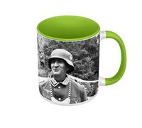 Fabulous Mug de Couleur Qualité Premium Vert - Bourvil Louis De Funes Tournage La Grande Vadrouille Complices - Tasse avec anse et intérieur de couleur