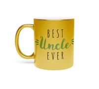 Fabulous Mug Doré en Céramique Chromé - Best Uncle Ever Family - 325 ml