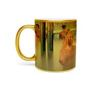 Fabulous Mug Doré en Céramique Chromé - La Grande Vadrouille Louis De Funes Bourvil Big Moustache Bains Turcs - 325 ml