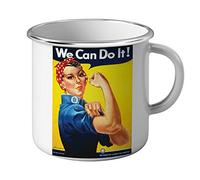 Fabulous Mug Emaillé Métal We Can Do It Women Femme War Guerre