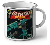 Fabulous Mug en métal émaille Batman With Robin Bande Dessinee Blanc G