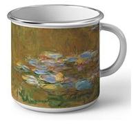 Fabulous Mug en métal émaille Claude Monet Les Nympheas Blanc G