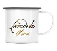 Fabulous Mug en métal émaille Da Vinci Signature Blanc G