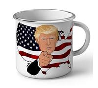 Fabulous Mug en Métal Emaillé Donald Trump Uncle Sam Caricature Humour USA