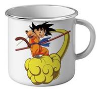 Fabulous Mug en métal émaille Dragon Ball Goku Kinto Nuage Jaune Blanc G