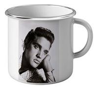 Fabulous Mug en métal émaille Elvis Presley Chanteur 11 Blanc G