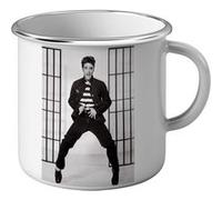 Fabulous Mug en métal émaille Elvis Presley Chanteur 3 Blanc G