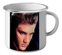 Fabulous Mug en métal émaille Elvis Presley Chanteur 5 Blanc G