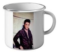 Fabulous Mug en métal émaille Elvis Presley Chanteur 6 Blanc G