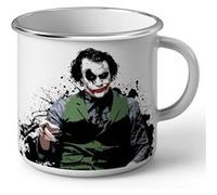 Fabulous Mug en métal émaille Joker Batman Art Work Blanc G