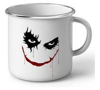 Fabulous Mug en métal émaille Joker Batman Mechant Blanc G
