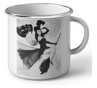 Fabulous Mug en métal émaille Joyce Holden TV Star Sorciere Blanc G