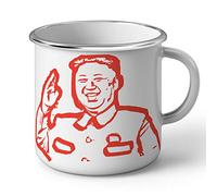 Fabulous Mug en Métal Emaillé Kim Jong Un Dictateur Coree du Nord Communiste