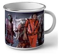 Fabulous Mug en métal émaille Michael Jackson Thriller Chanteur Pop Star Celebrite Blanc G