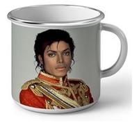 Fabulous Mug en métal émaille Michael Jackson Veste Cirque Blanc G