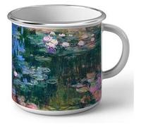 Fabulous Mug en métal émaille Monet Les Nympheas Blanc G