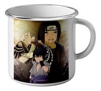 Fabulous Mug en métal émaille Sasuke Itachi Huchiha Naruto Blanc G