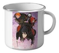 Fabulous Mug en métal émaille Sasuke Team Taka Akatsuki Naruto Blanc G