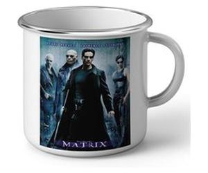 Fabulous Mug en métal émaille The Matrix Affiche Film Blanc G
