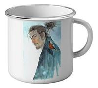 Fabulous Mug en métal émaille Vagabond Samourai Bushido Blanc G