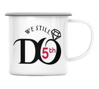 Fabulous Mug en métal émaille We Still Do 5th Blanc G