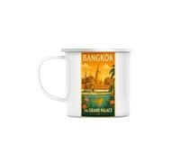 Fabulous Mug Métal Émaillé 284 ml Bangkok Grand Palais Thaïlande voyage vintage - Tasse Vintage Incassable Camping Randonnée