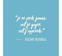 Fabulous Poster Affiche Mandela Perds Gagne Francais Citation Inspirante Motivation