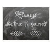 Fabulous Poster Always be true to yourself citation (31cm x 44cm) G