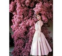 Fabulous Poster Audrey hepburn vogue 1955 robe rose (42cm x 53cm) Rose G