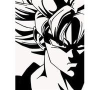 Fabulous Poster Dragon ball super son goku noir et blanc (42x55cm) Noir G