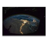Fabulous Poster Iss splendide photo de la terre de nuit egypt (61cm x 90cm) G
