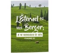 Fabulous Poster L'éternel est mon berger psaume verset bible (31cm x 44cm) G