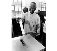 Fabulous Poster Nelson mandela premier vote (31cm x 47cm) G