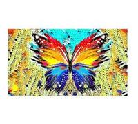 Fabulous Poster Papillon rose dessin butterfly (24 cm x 42 cm) Rose G