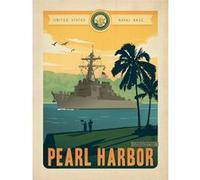 Fabulous Poster Pearl harbor hawaii affiche vintage (31cm x 41cm) G