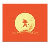 Fabulous Poster Sangoku pleine lune dragon ball (50 cm x 59 cm) G