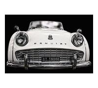 Fabulous Poster Voiture triumph vintage noir et blanc (42x79cm) Noir G